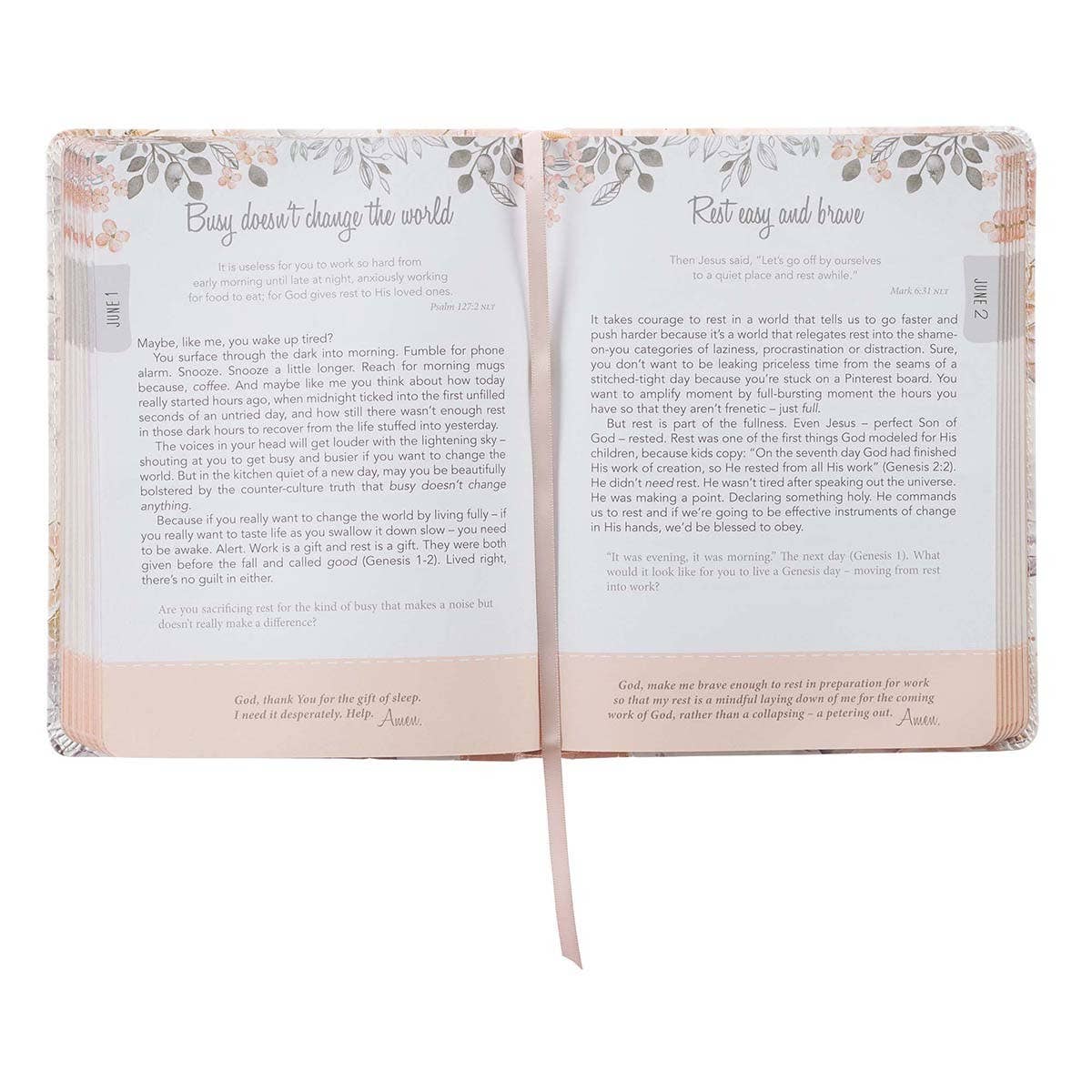 Devotional Walking In Grace Faux Leather